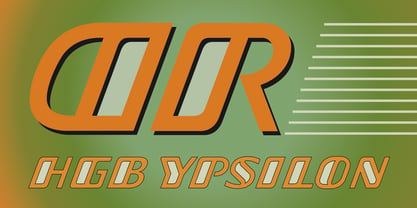 HGB Ypsilon Font Poster 2