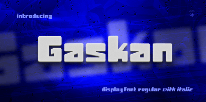 Gaskan Font Poster 1