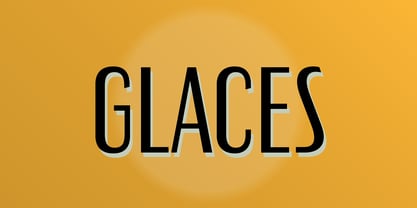 Eixample Glaces Font Poster 3