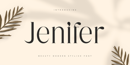 Jenifer Style Font Poster 1