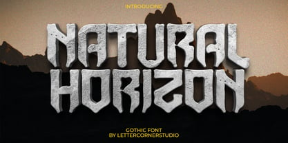 Natural Horizon Font Poster 1