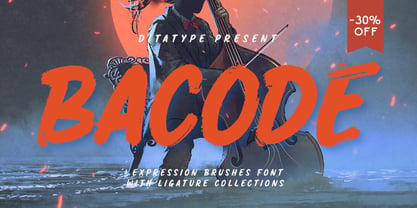 Bacode Font Poster 1