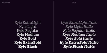 Kyle Variable Font Poster 3