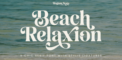 Beach Relaxion Font Poster 1