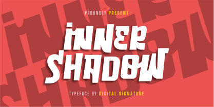 Inner Shadow Font Poster 1