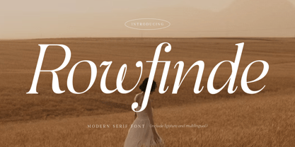 Rowfinde Font Poster 1