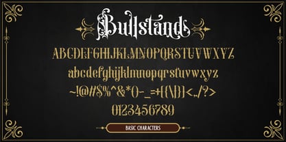 Bullstand Font Poster 2