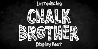 Chalk Brother Font Poster 1