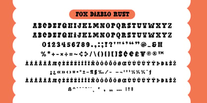 Fox Diablo Rust Font Poster 7