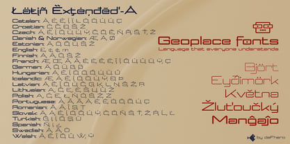 Geoplace Font Poster 10