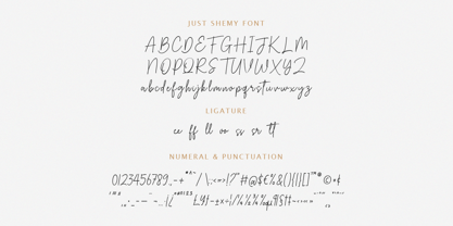 Just Shemy Font Poster 6