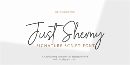 Just Shemy Font Poster 1