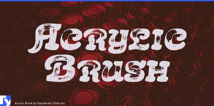 Acrylic Brush Font Poster 1