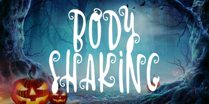 Body Shaking Font Poster 1