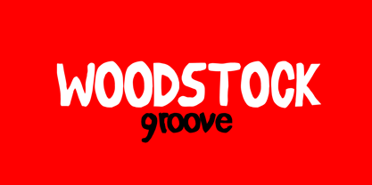 Woodstock Groove Font Poster 3