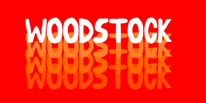 Woodstock Groove Font Poster 5