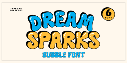 Dream Sparks Bubble Font Poster 1