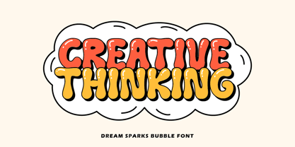 Dream Sparks Bubble Font Poster 5