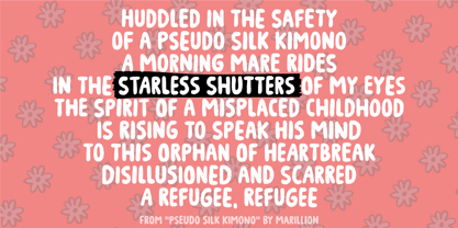 Starless Shutters Font Poster 2