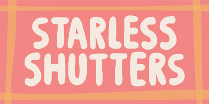Starless Shutters Font Poster 1