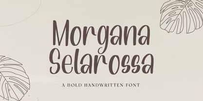 Morgana Selarossa Font Poster 1