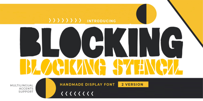 Blocking Font Poster 1