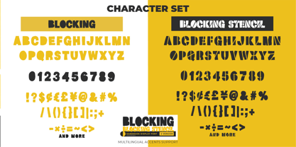 Blocking Font Poster 7