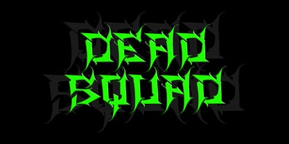 Demon Beast Blackmetal Font Poster 4