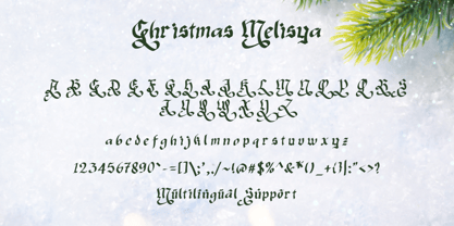 Christmas Melisya Font Poster 5