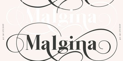 Malgina Font Poster 2