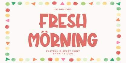 Fresh Morning Font Poster 1