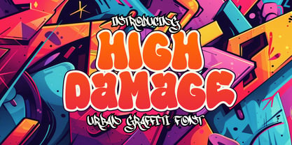 High Damage Font Poster 1