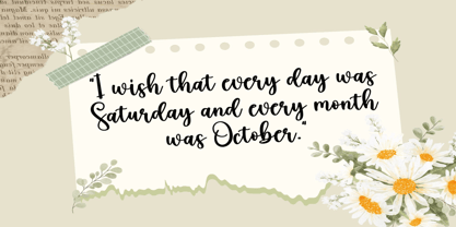 Hello October Font Poster 5