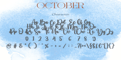 Hello October Font Poster 7