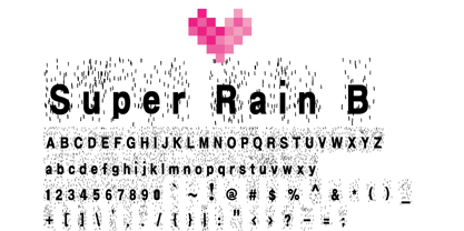 Super Rain B Font Poster 1