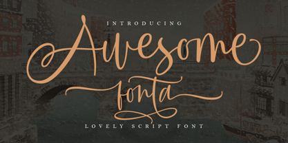 Awesome Fonta Font Poster 1