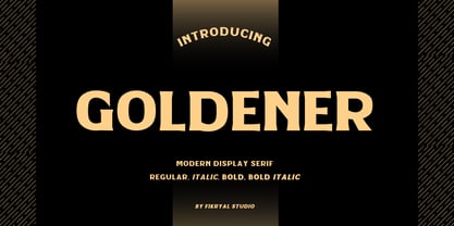 Goldener Font Poster 1