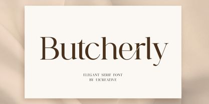 Butcherly Font Poster 1