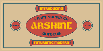 Arshine Unfocus Font Poster 1