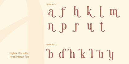 Peach Montain Font Poster 10
