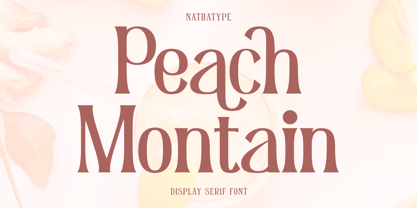 Peach Montain Font Poster 1