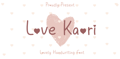 Love Kaori Font Poster 1