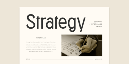 Strategist Font Poster 7