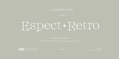 Espect Retro Font Poster 1