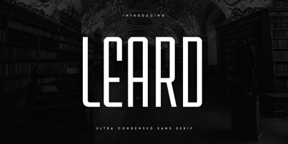 Leard Font Poster 1