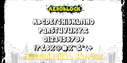 Aeroblock Layered Graffiti Font Poster 3