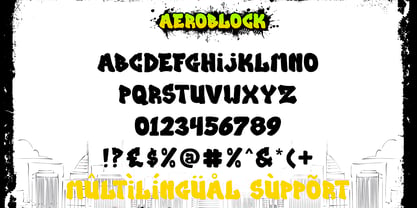 Aeroblock Layered Graffiti Font Poster 2