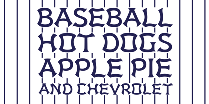 Baseball Dynasty Font Poster 3