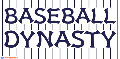 Baseball Dynasty Font Poster 1