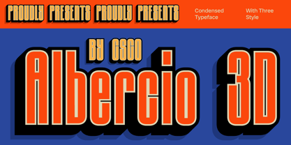 Albercio Font Poster 7